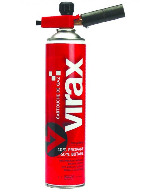 Propán/bután plynová náplň, Virax, 380 ml
