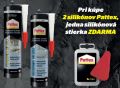 Pattex Sanitárny silikón, biely, 280 ml - 2 ks + stierka AKCIA