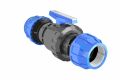 ventil PVC, s uni PP prechodmi PN16