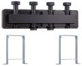 oceľový duálny rozdeľovač pre čerpadlové skupiny, 6/4"M x 6/4" matica, držiaky + izolácia